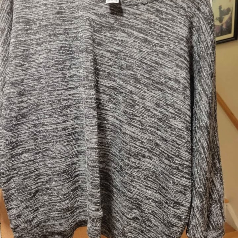 Cathy Daniels Charcoal Knit Top